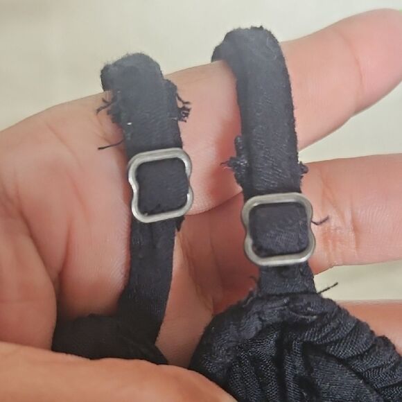 Abercrombie & Fitch Black Ruffled Tie Front Camisole - Picture 8 of 16